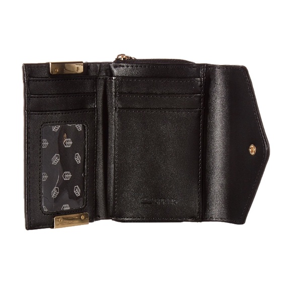 Faux Leather Envelope Trifold Zipper Pocket Wallet - Picture 4 of 5